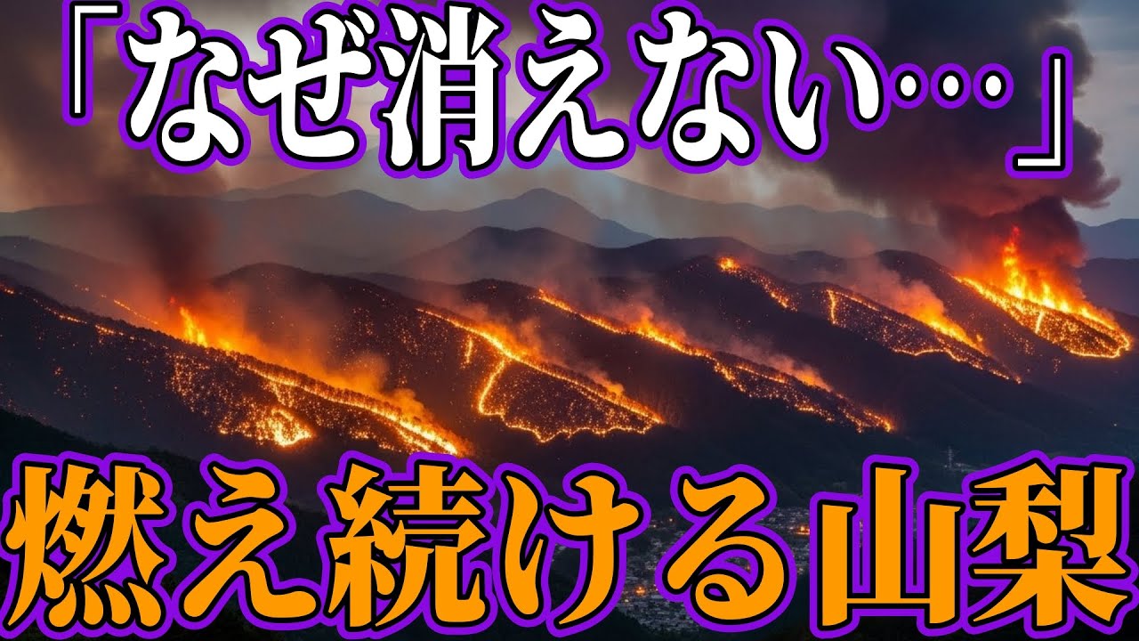 山梨県の山火事はなぜ消えない!?報道では明かされない秘密とは!?【都市伝説　自然災害　ミステリー】
