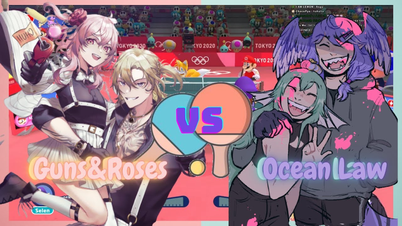 𝓞𝓬𝓮𝓪𝓷 𝓛𝓪𝔀 total annihilate 𝓖𝓾𝓷𝓼 & 𝓡𝓸𝓼𝓮𝓼 in table tennis【Selen Tatsuki | NijisanjiEN】