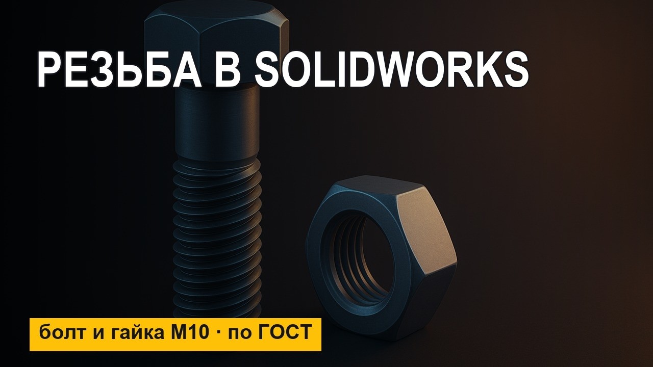 solidworks Строим резьбу в 3D.mp4