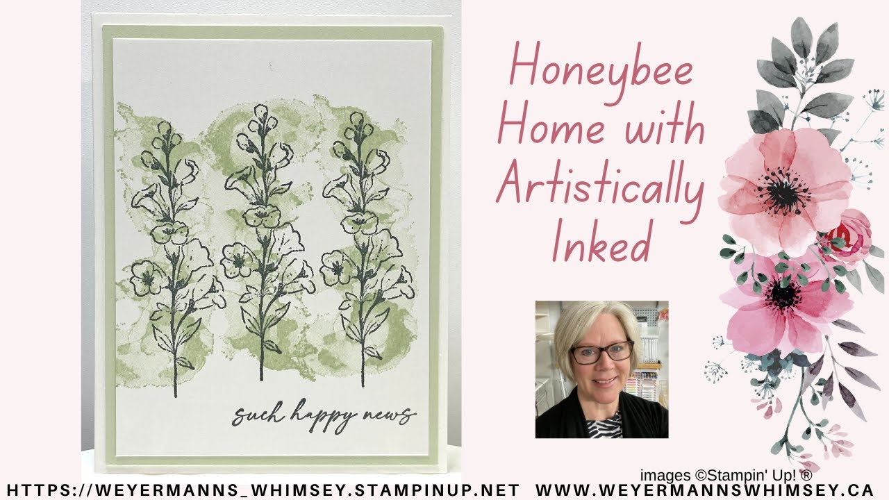 Honeybee Home with Artistically Inked Happy News card ideas