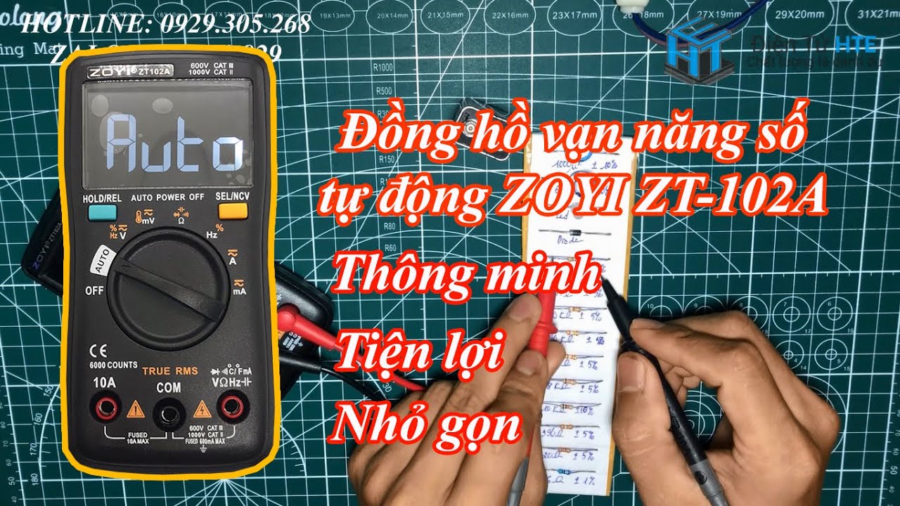 ĐỒNG HỒ VẠN NĂNG SỐ TỰ ĐỘNG ZOTEK ZOYI ZT 102A - AUTOMATIC DIGITAL MULTIMETER ZOTEK ZOYI ZT 102A