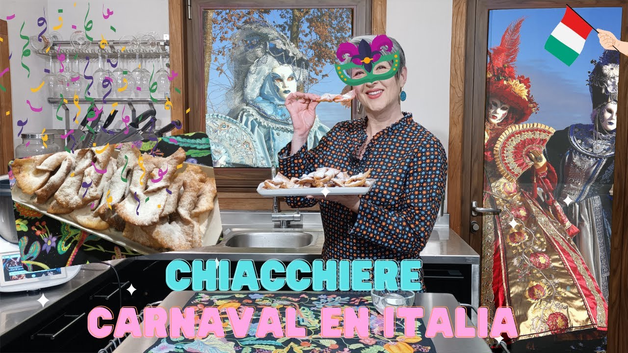 🇮🇹🎭 CHIACCHIERE RECETA DE CARNAVAL ITALIANA 🎭  🇮🇹 con Thermomix&reg; #TM6 #TM5 #TM31