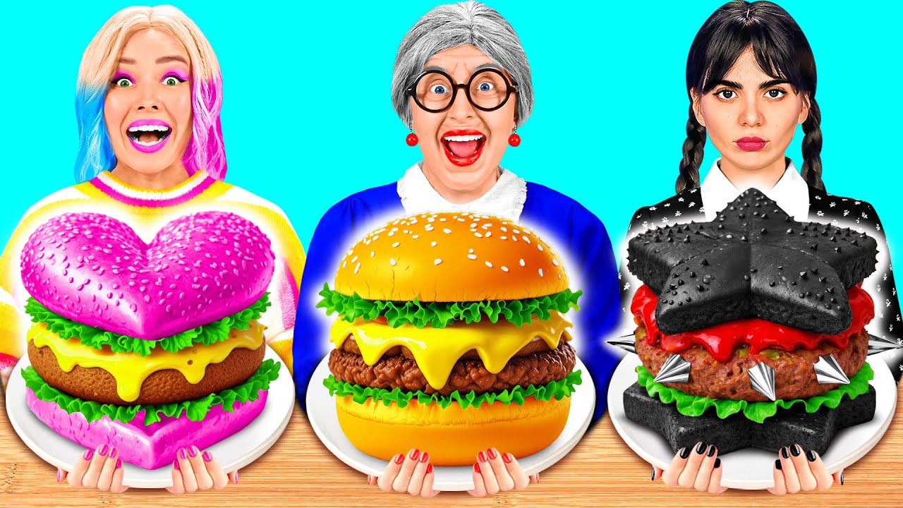 Wednesday vs Grandma Cooking Challenge | Amazing Cooking Hacks by Fun Challenge