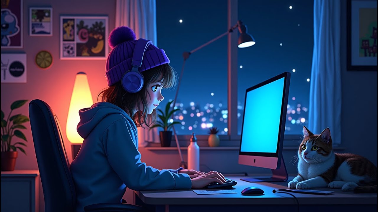 Aesthetic Lofi Study Music 📚 Peaceful Beats for Deep Focus 686