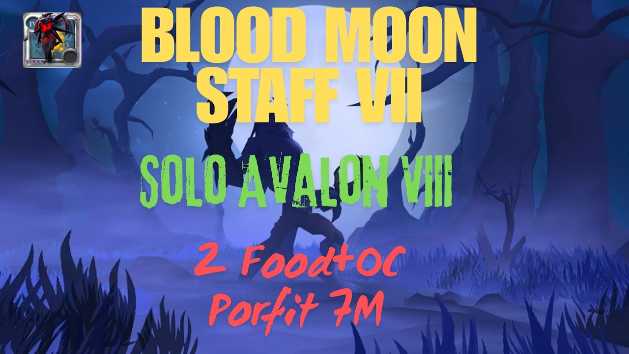 albion online. Bloodmoon Solo T7 OC. Solo Farm AVALON 8 NO Premium Porfit 7 M