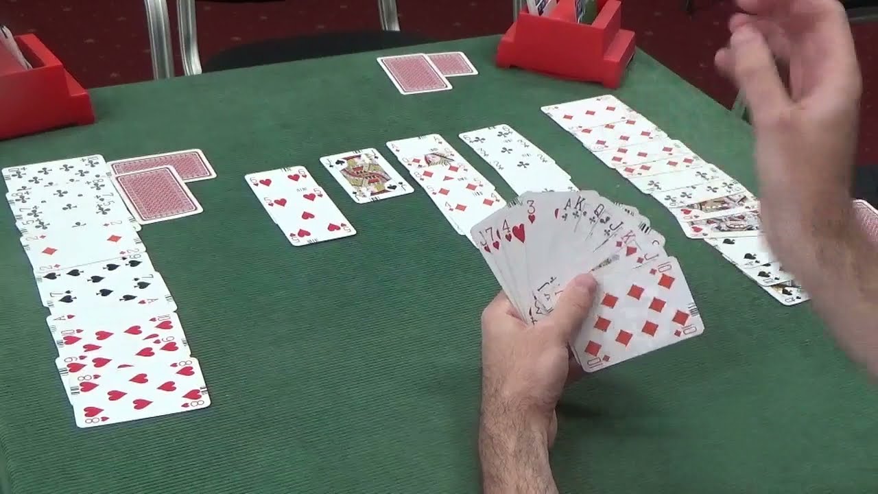 #34 Full Bridge Game - bidding & card play explained - 2 Hearts