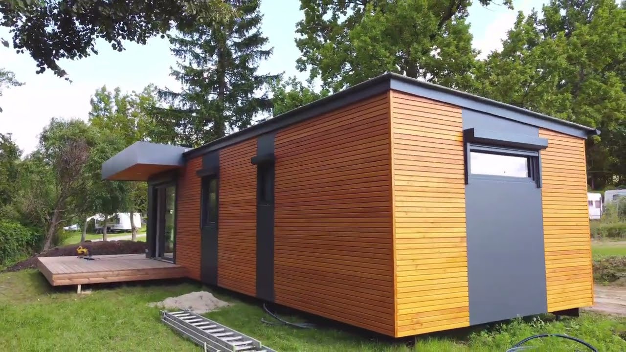 Mobilheim Montage Campingplatz Geras Fa. Allram