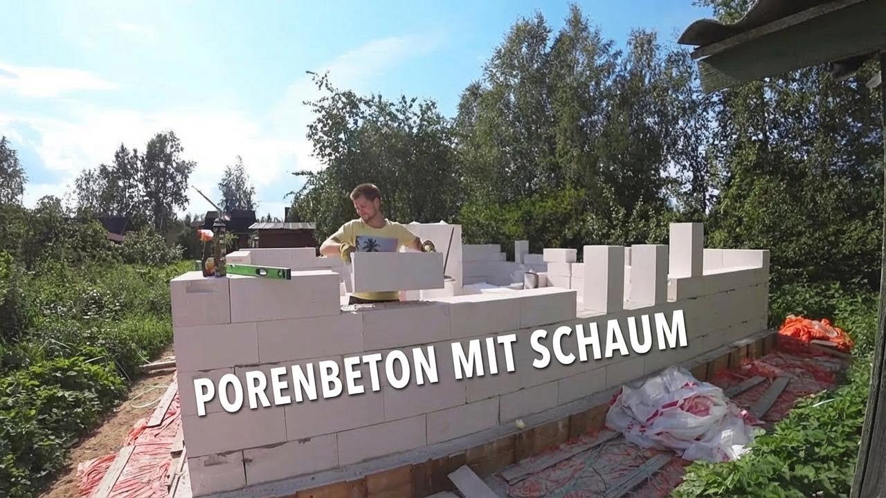 Habe meine eigenen Wände aus Gasbeton gebaut – so sieht’s aus & das hat’s gekostet