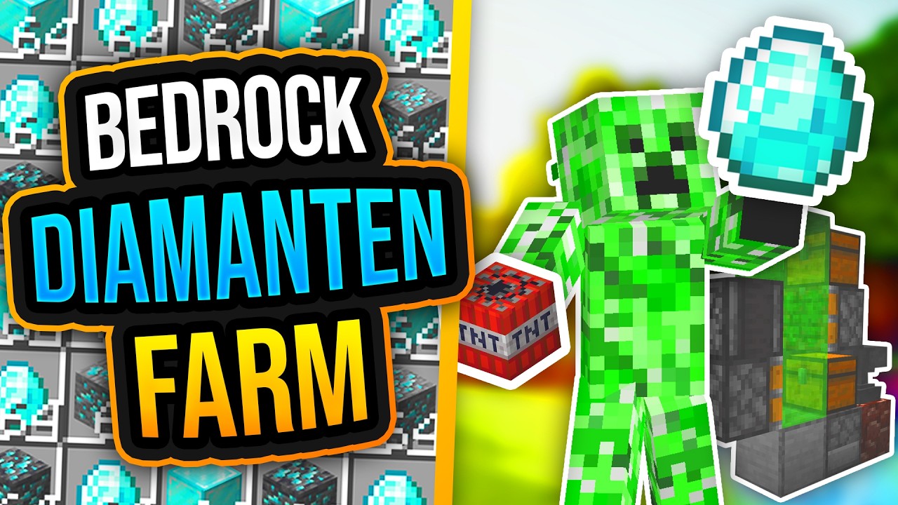 DIAMANTEN FARM MINECRAFT BEDROCK 1.21