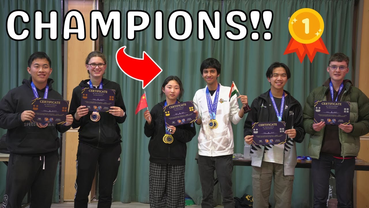 2x2 Team Blind and 2x2 Team Solve CHAMPIONS🥇 ft. @RamThakkar