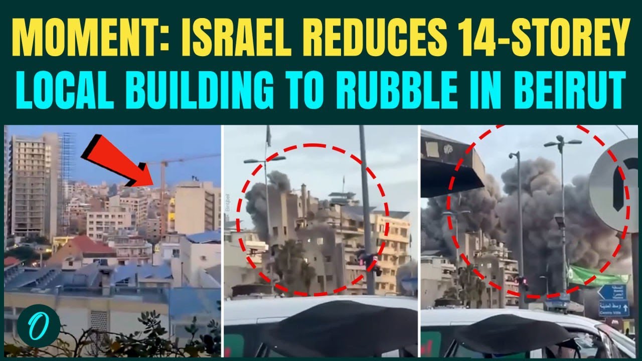 На канале CAM: Израиль снес 14-этажное жилое здание в Бейруте; 6 погибших, 20 раненых в результат...