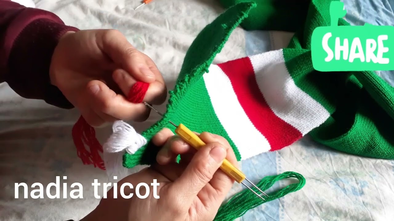 طريقة تركيب شراشب🧣 الشال🧣 الرجالي يدويا 🧣🧣👍الجزء الثاني 