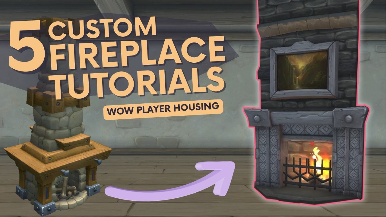 5 Fireplace Builds for WoW Player Housing | Design Tutorials
