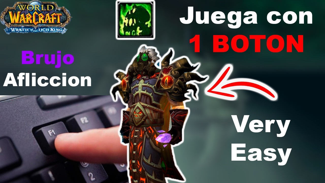 Brujo Afliccion Macro rotación WOTLK 3.3.5 juega con 1 solo boton
