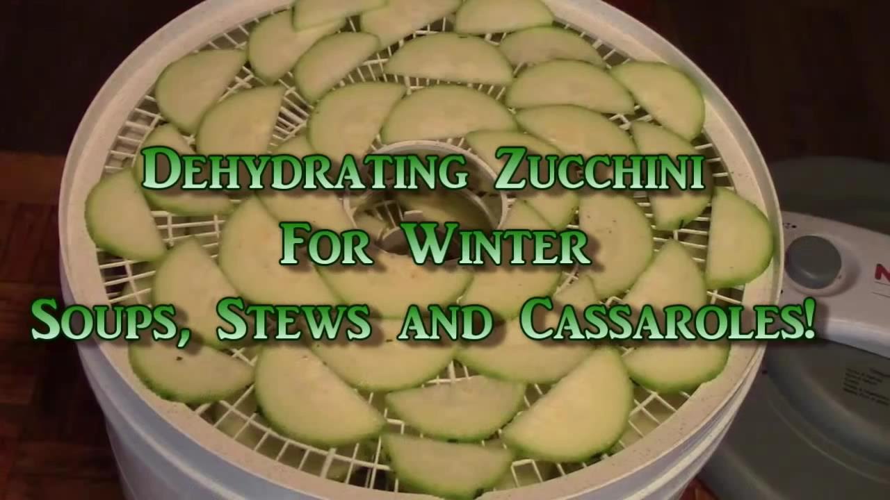 Dehydrating Zucchini