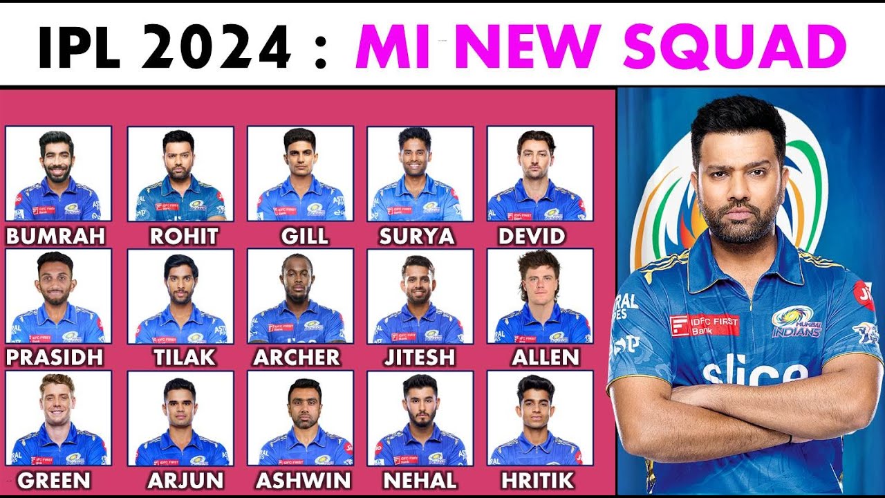 IPL 2024 | Mumbai Indians Full Squad | MI Team Final Squad 2024