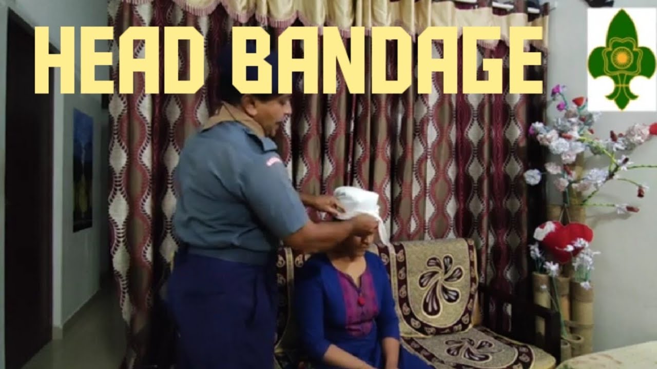 HEAD BANDAGE/Part-31/First Aid/Scouts&Guides/Scouts/Scout masters corner