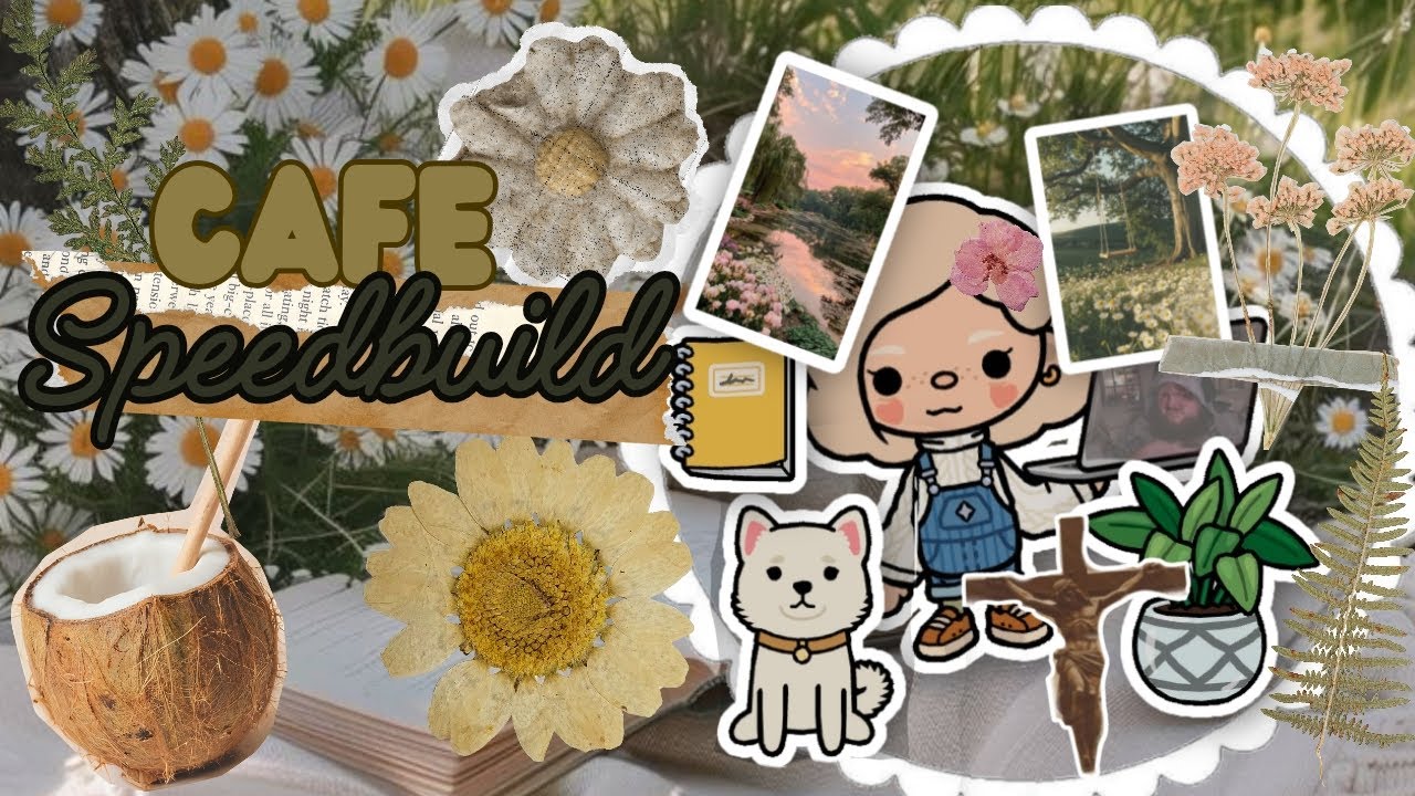 🌸🌺CAFE SPEEDBUILD🌺🌸*AESTHETIC*❌NO VOICE❌