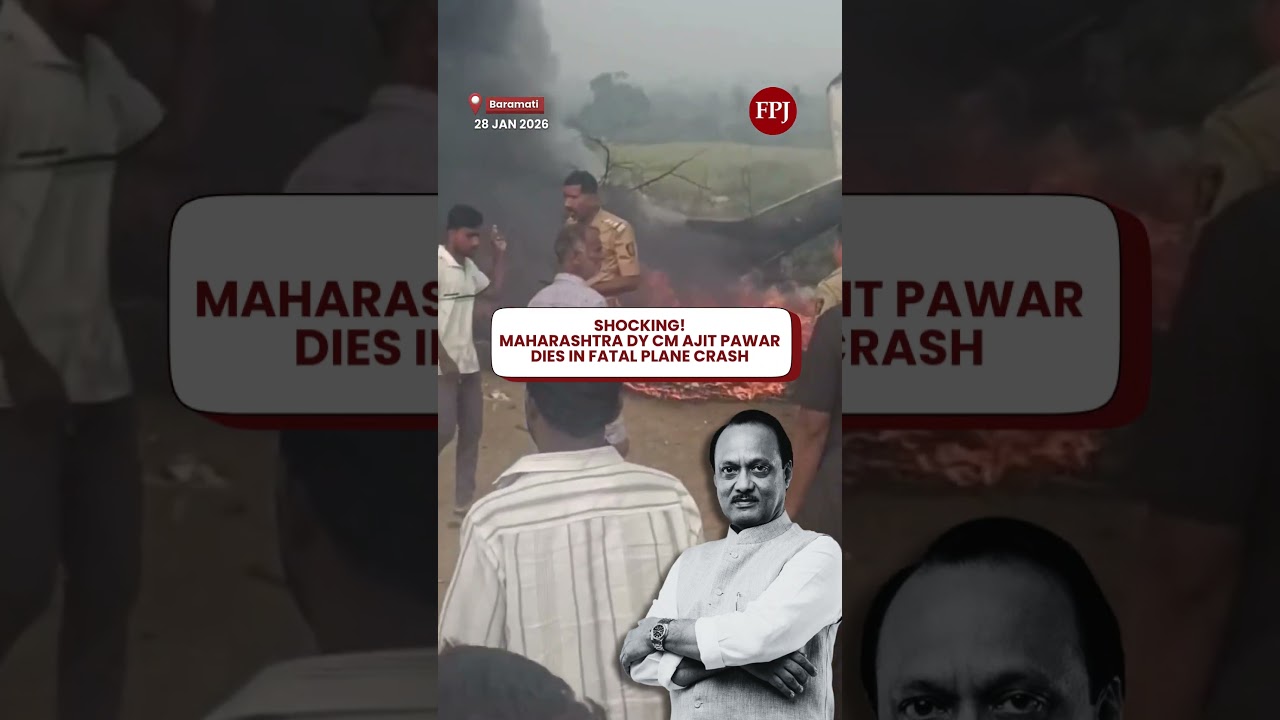 SHOCKING! Maharashtra Deputy CM Ajit Pawar Dies in Fatal Plane Crash in Baramati; 5 Others Dead
