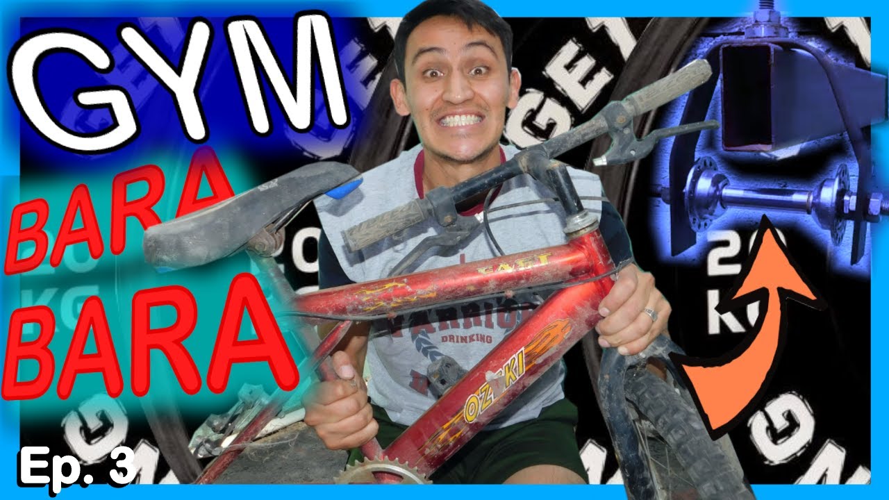 🛑🚲POLEA alta de GYM con una BICICLETA VIEJA