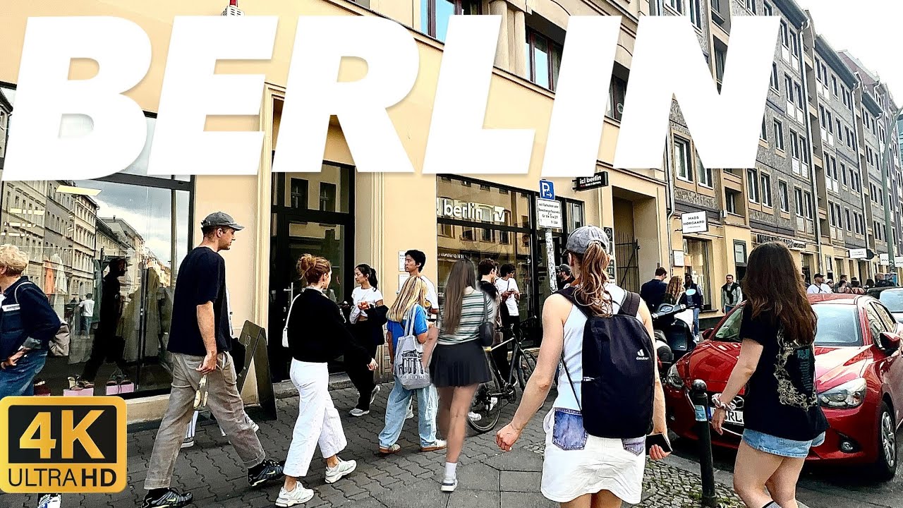 Berlin Walking Tour 2025 in 4K - Sunny Walk During Spring In Berlin, Germany 🇩🇪