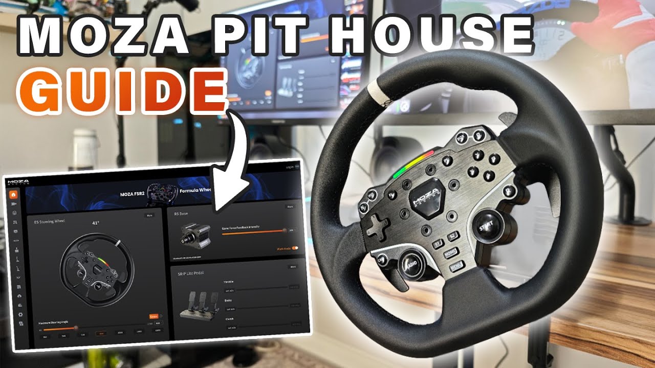How to set up Moza Racing Wheel in the Moza Pit House Software for Beginners | Moza R5