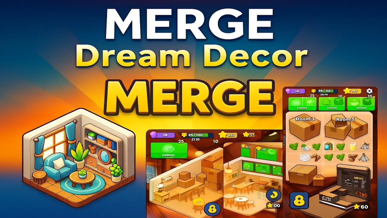 Merge Dream Decor 🏡 | Satisfying Merge & Home Decor Gameplay (Android)YouTube