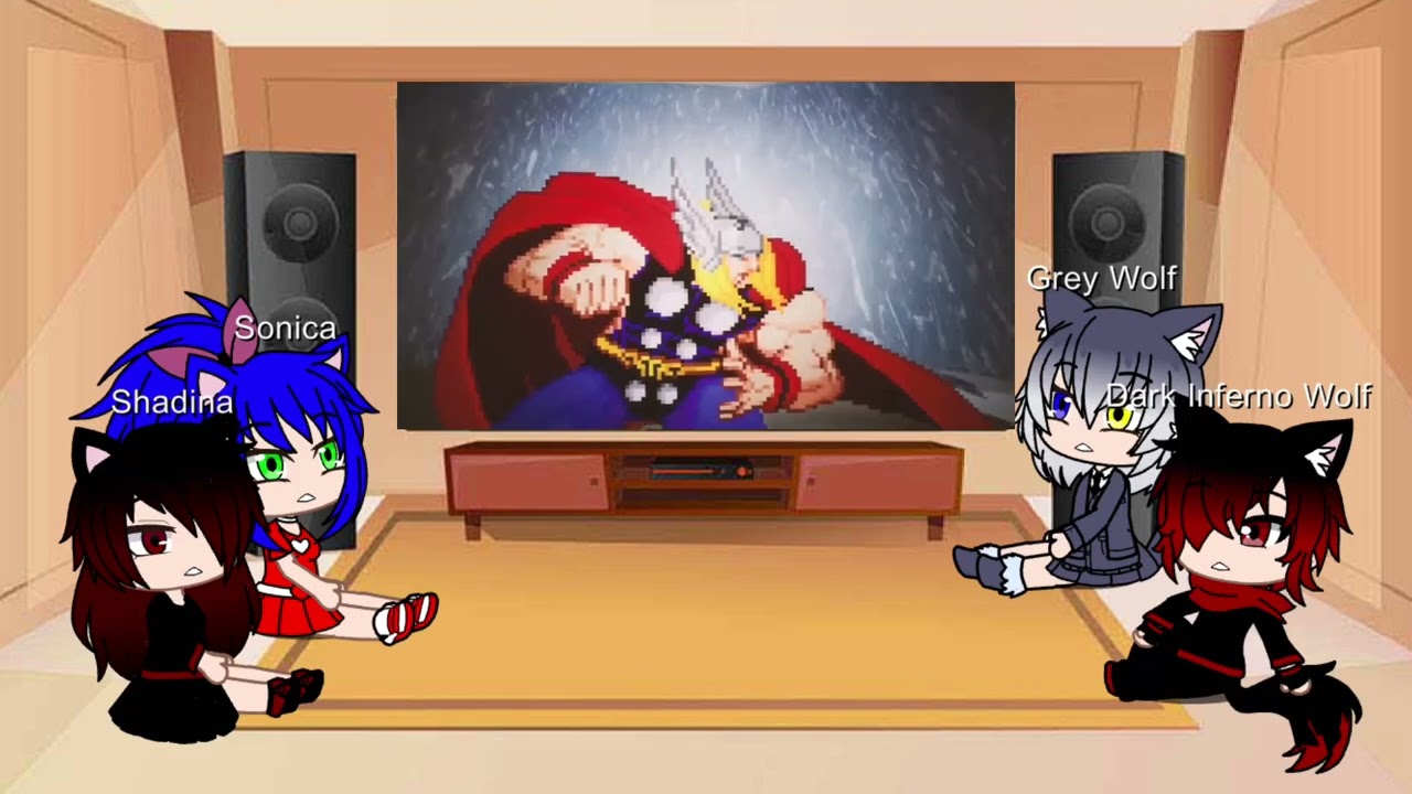 My OC reacts to Vegeta vs Thor death battle reupload (read the description)