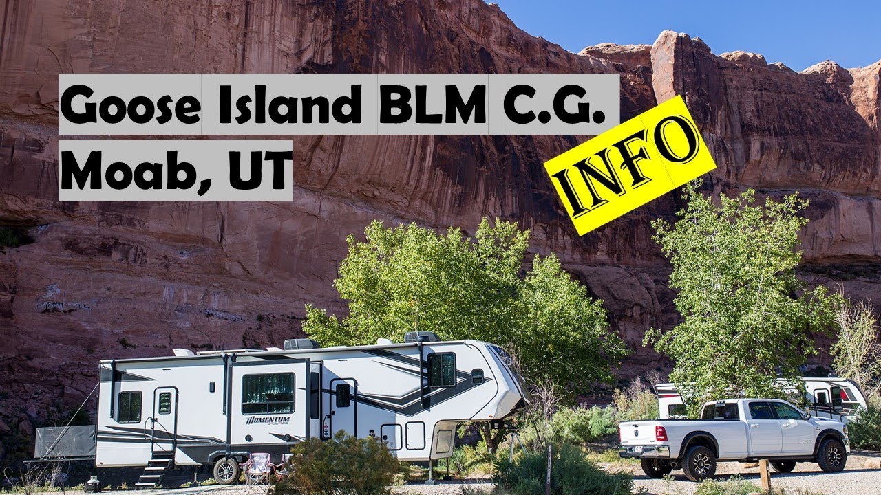 CAMPING NEAR UTAH NATIONAL PARKS//Goose Island BLM Campground, Moab UT