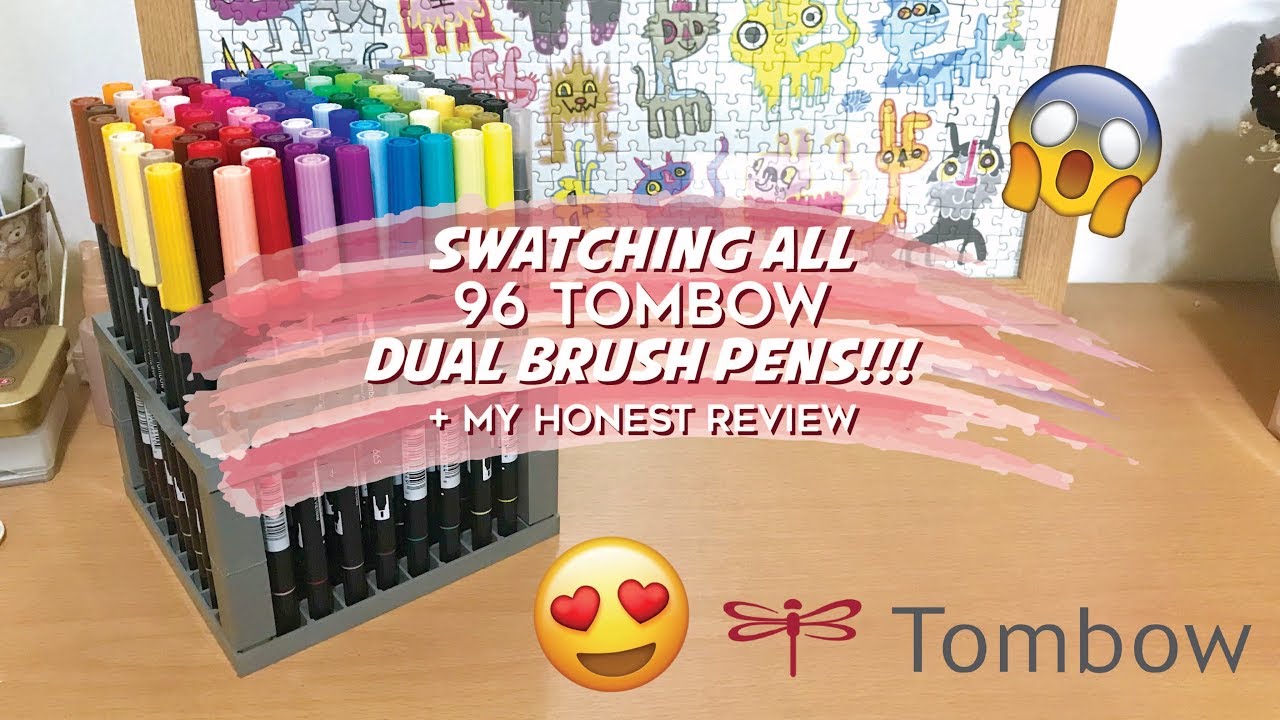 ♡ Swatching 96 Tombow Dual Brush Pens + Honest Review!! | lianasletters♡