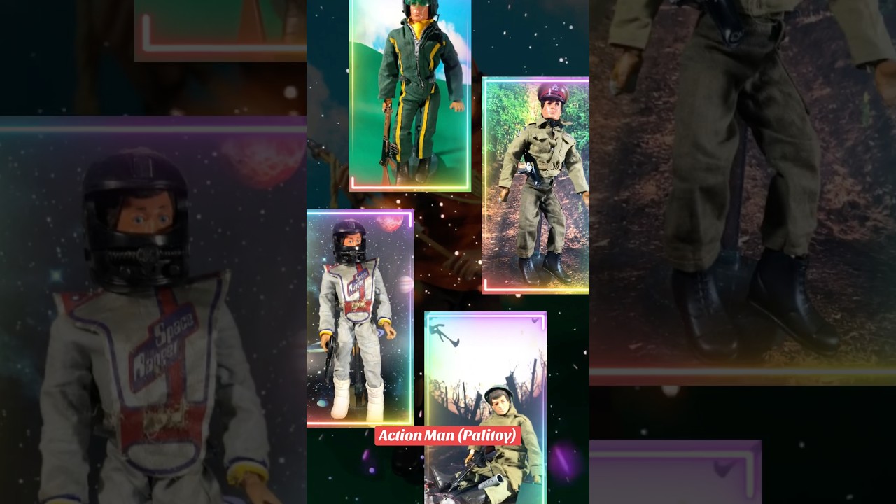 Action Man short 80s toys actionfigures display 