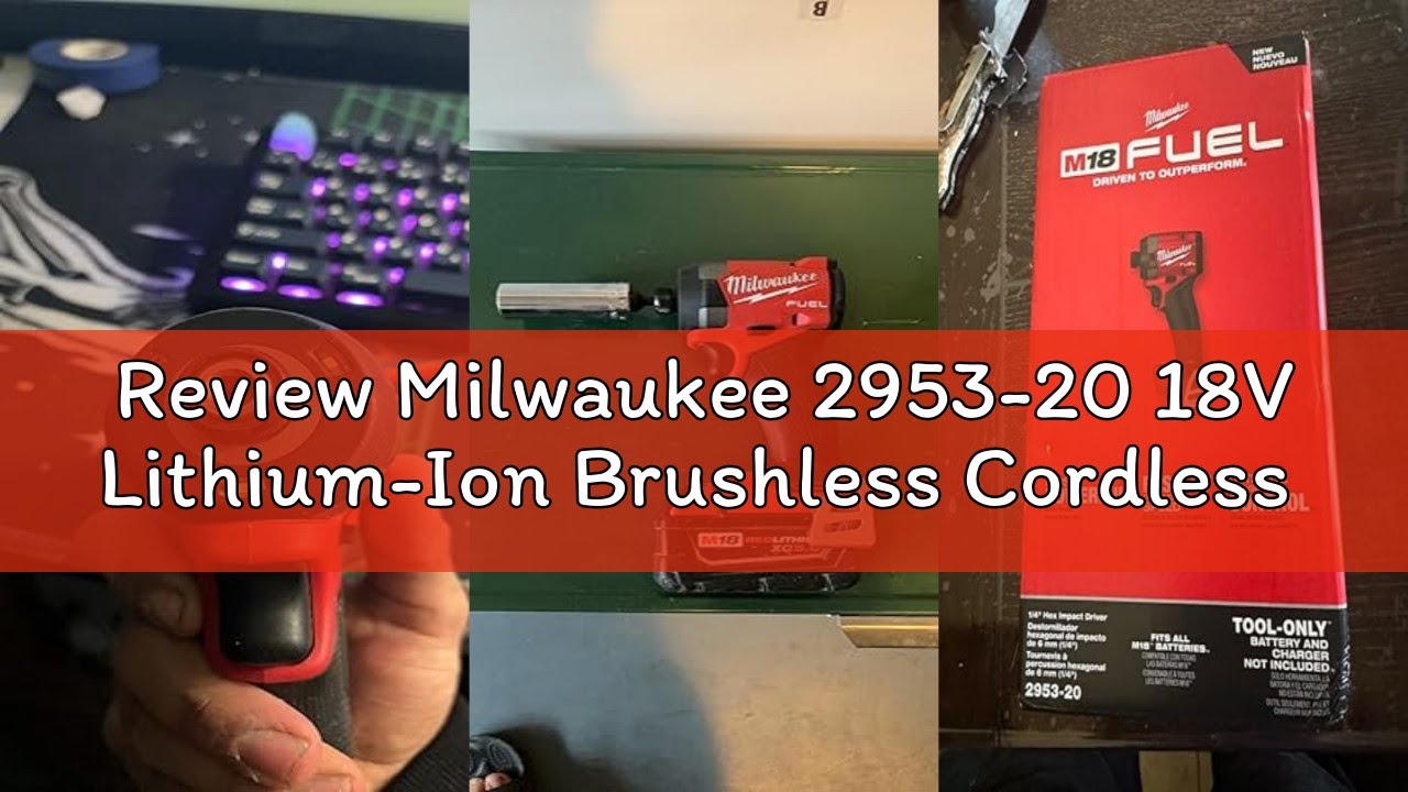 Review Milwaukee 2953-20 18V Lithium-Ion Brushless Cordless 1/4'' Hex Impact Driver (Bare Tool), Red