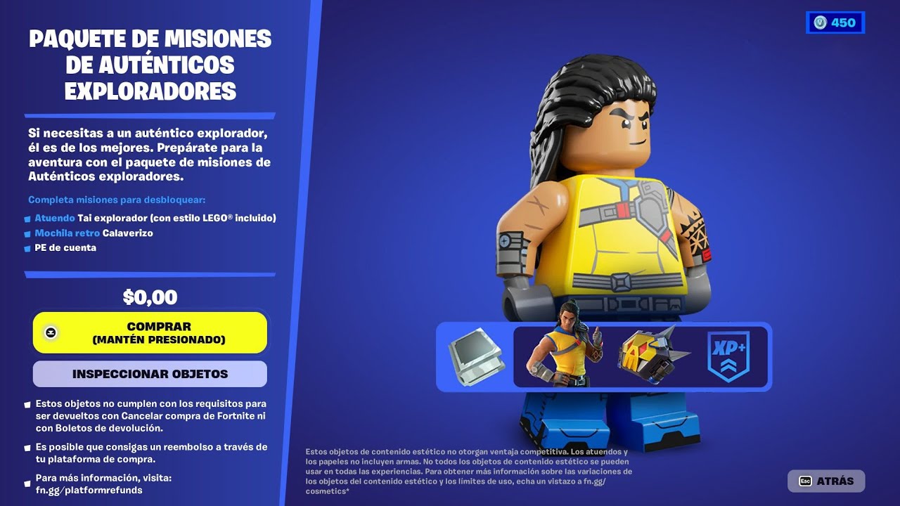 Como CONSEGUIR GRATIS el PACK de LEGO *TAI EXPLORADOR* en FORTNITE Capítulo 5! (2 Skins, Mochila..)