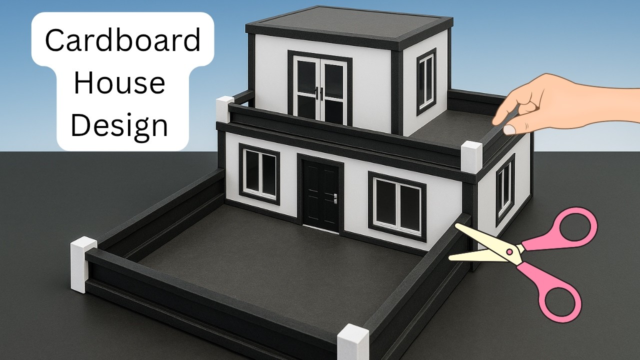 Mini House Model | DIY Cardboard House Making
