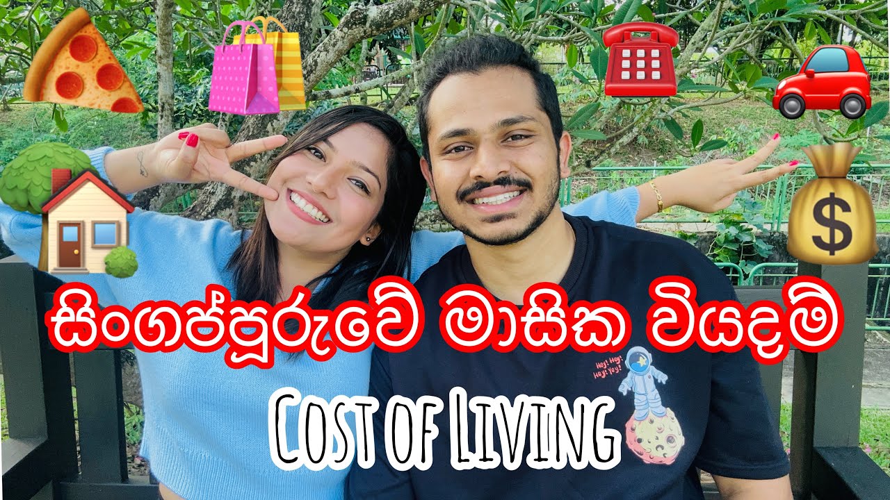 COST OF LIVING - SINGAPORE | සිංගප්පූරුවේ මාසෙකට යන වියදම්🤑 #costofliving #singapore #couplevlog