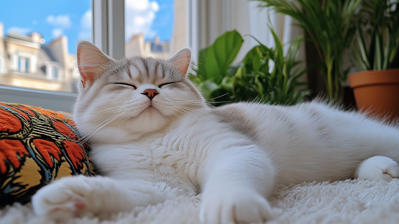 12 Hours Of Calming Music for Cats 🐈 Deep Soothing Sleep Music 🎵 Quiet Night Support 😴 Cat TV