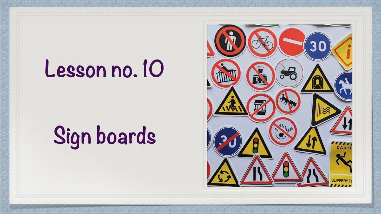 Belgium Driving licence Theory lesson no. 10| All sign boards