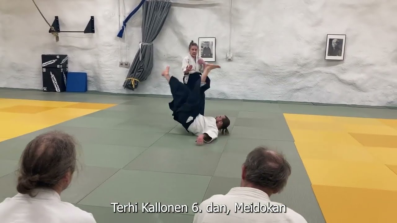 Akidoa yli rajojen 2026. Terhi Kallonen 6. dan, Meidokan. Kuvaus Ben  Kamras.