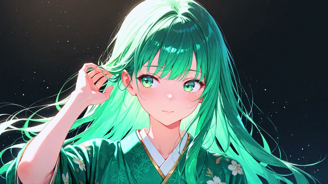 [[HDR 4k 1000NITS] [KIMONO Green 05 ]