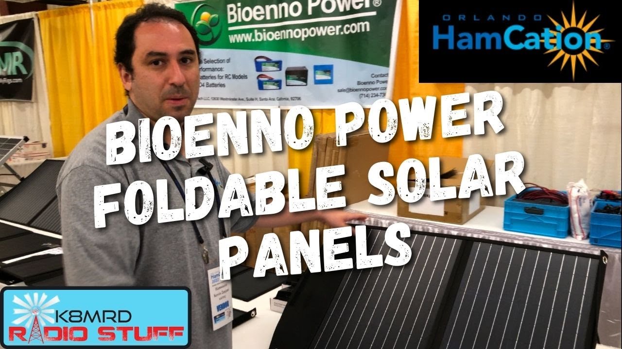 Foldable Solar Panels from Bioenno Power Orlando Hamcation 2022
