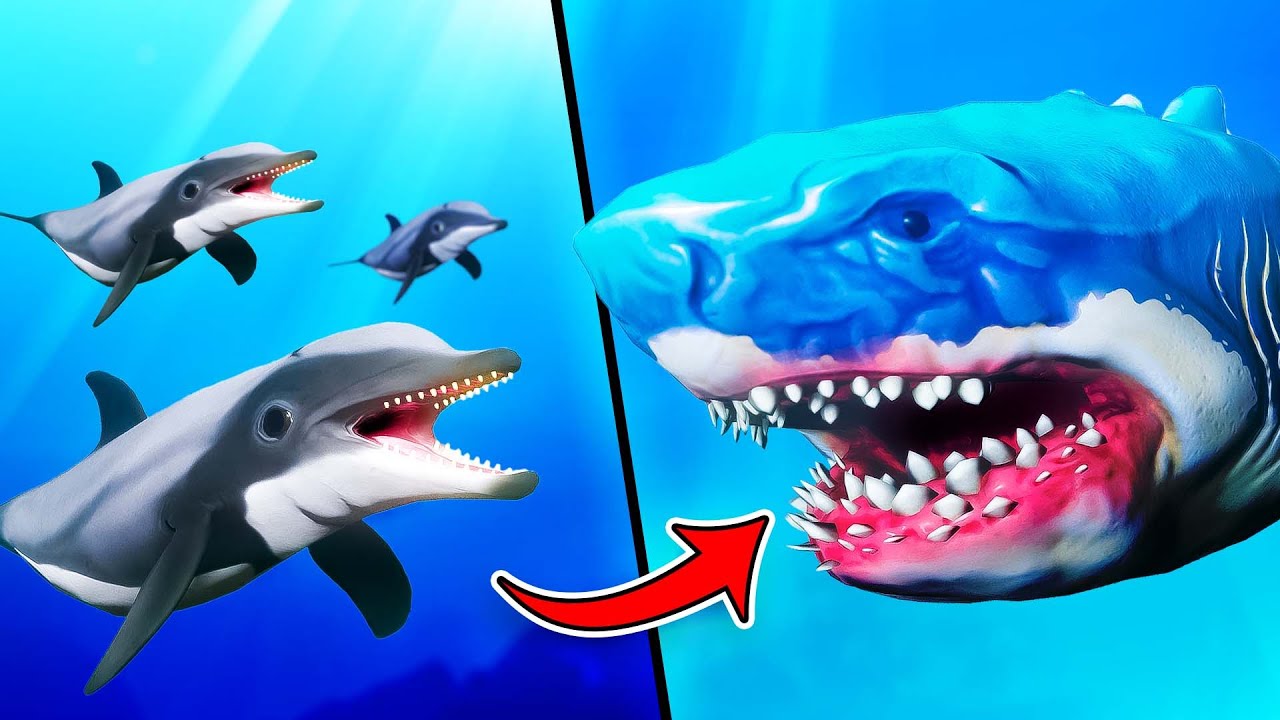 Evolving a DOLPHIN into THE SUPER MEG in New FISH Gun Game Mod