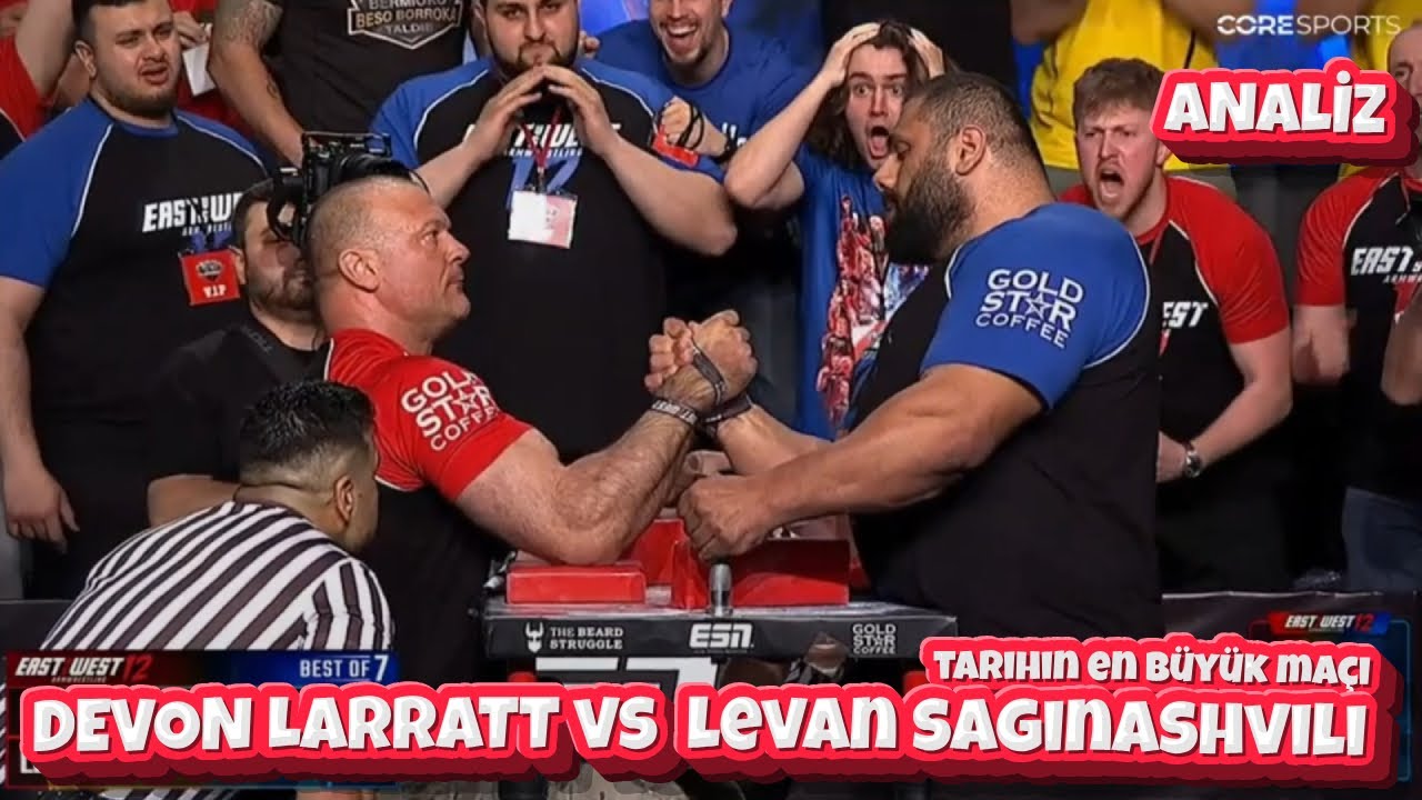 DÜNYANIN EN GÜÇLÜ ADAMI BELLİ OLDU | DEVON LARRATT vs LEVAN SAGINASHVILI BİLEK GÜREŞİ ANALİZİ