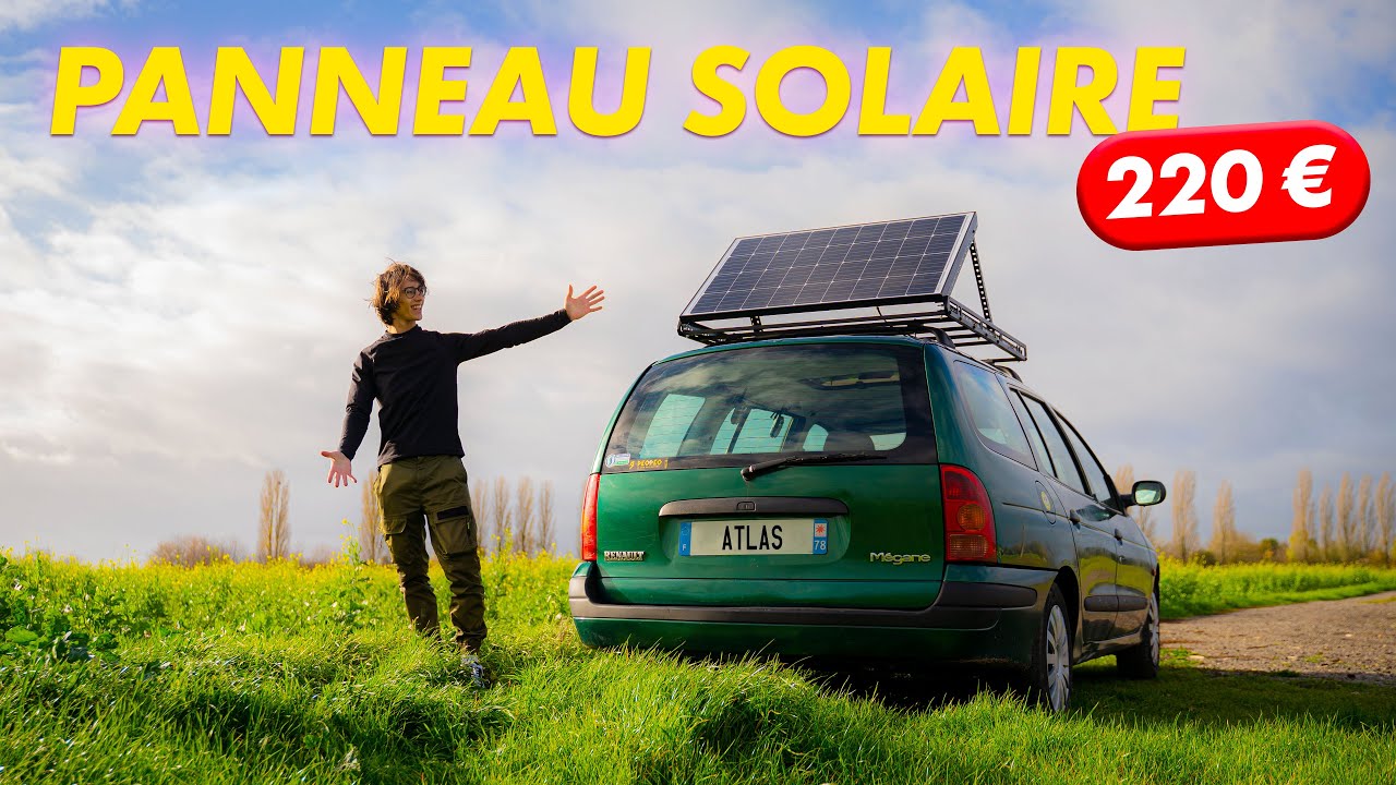 J'installe un PANNEAU SOLAIRE sur ma voiture ! ☀️