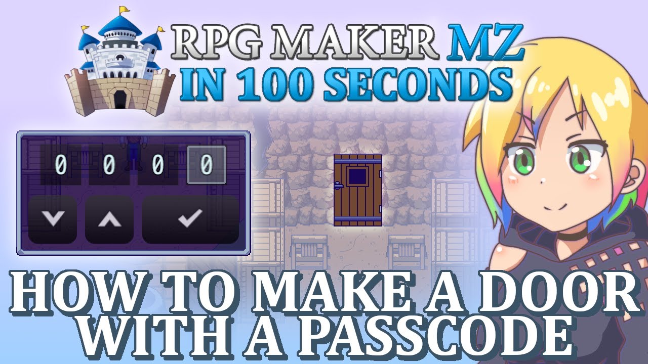 How to Make a Door with a Passcode // RPG Maker MZ In 100 Seconds