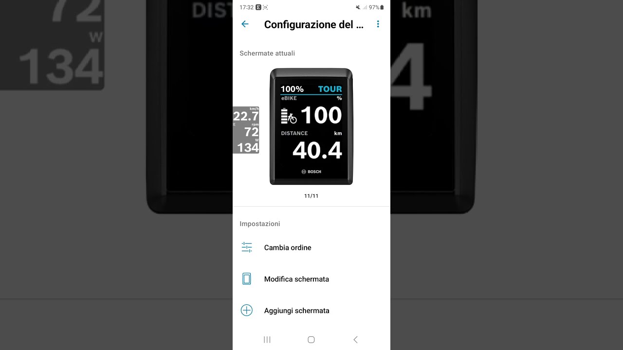 Come cambiare le schermate del Bosch Kiox 300 e 500