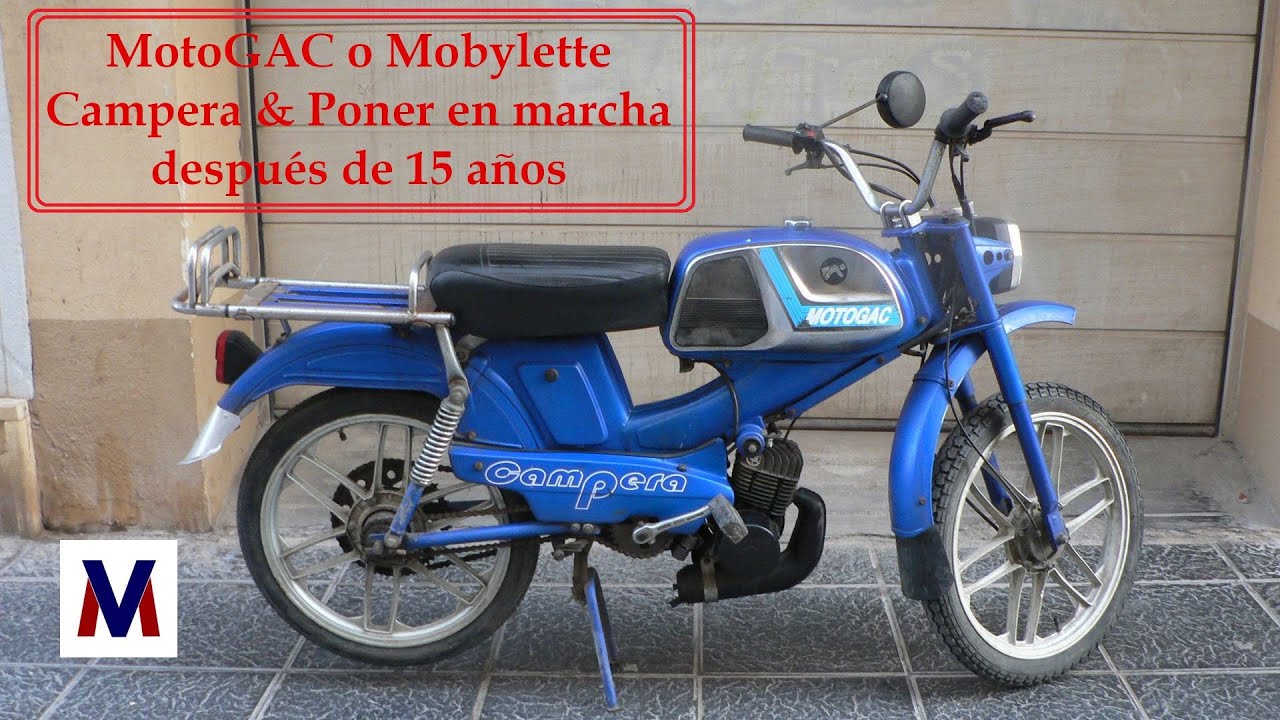 MOTOGAC o Mobylette Campera & Poner en marcha después de 15 años