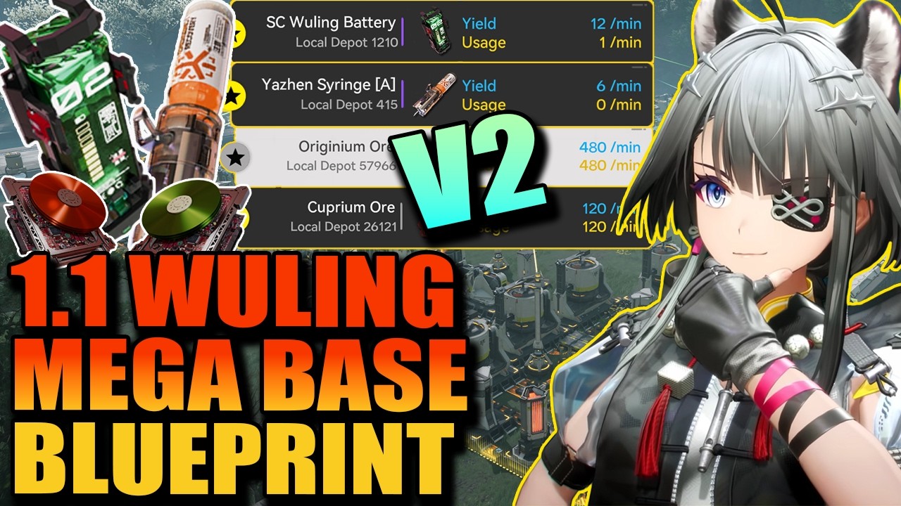 I Improved my Wuling MEGA BASE Patch 1.1 Blueprint! | Arknights: Endfield Factory Guide