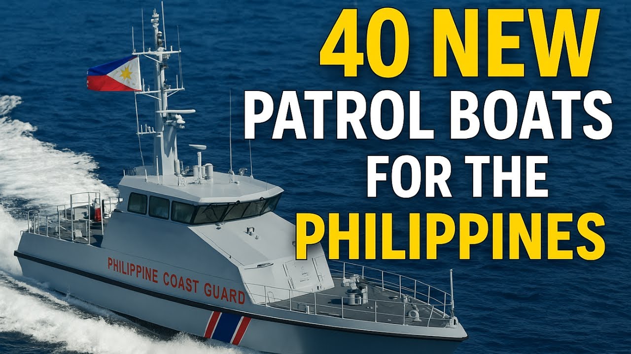 The Philippine Coast Guard is getting stronger with 40 New Patrol Boats from France
