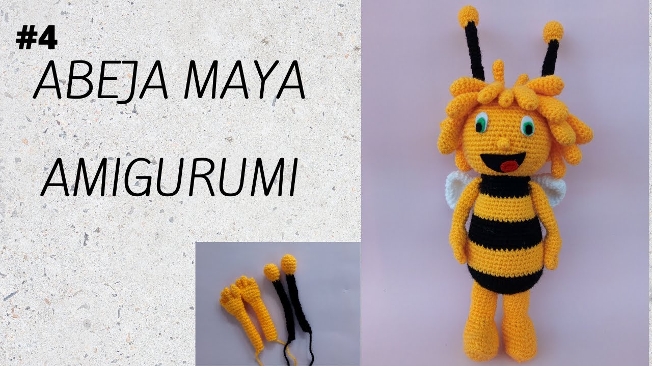 ABEJA  MAYA  AMIGURUMI  TUTORIAL PASO A PASO -TEJIDO A CROCHET.