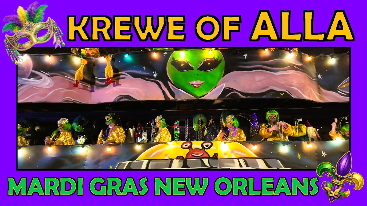 🎭 Krewe of Alla, Mardi Gras 2026, New Orleans, Louisiana 🎺